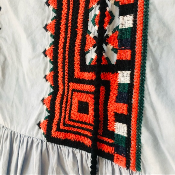 Boho Beauty 💙 Zara Gently Worn gorgeous dress with details! Loved & letting go. - Picture 3 of 9